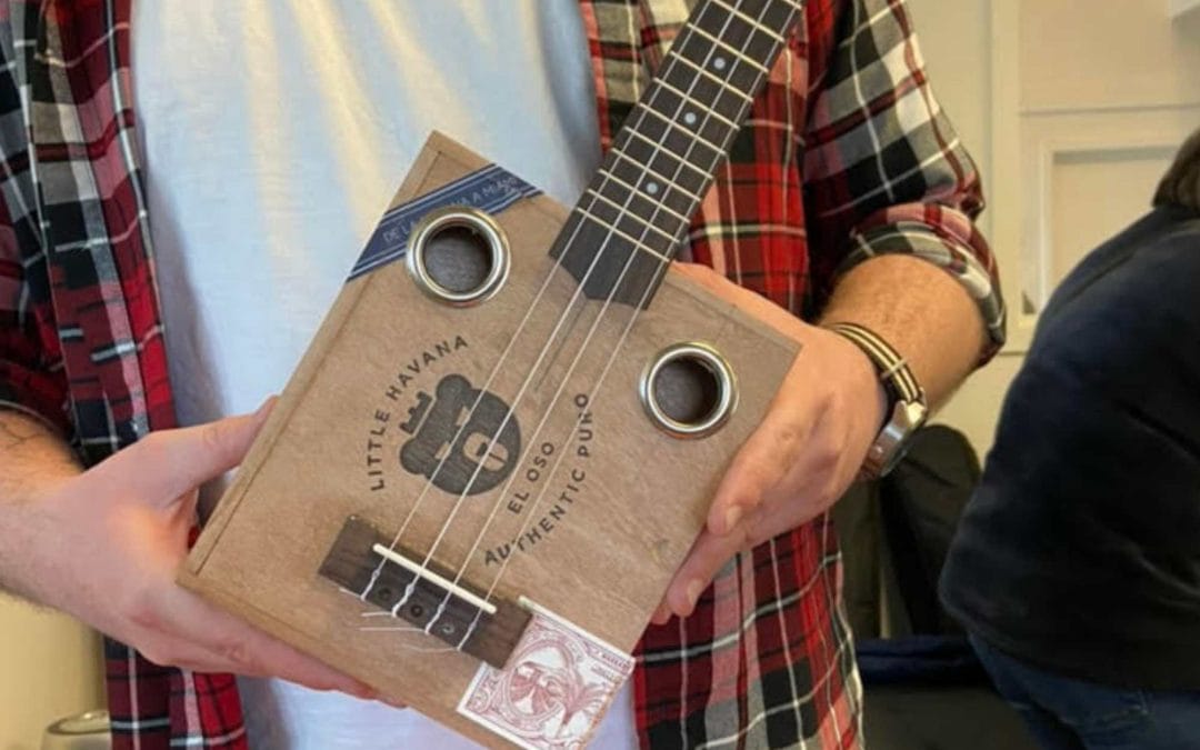 image of cigar box ukulele | diy build your own ukulele class | music lessons for children adults boulder lafayette louisville colorado